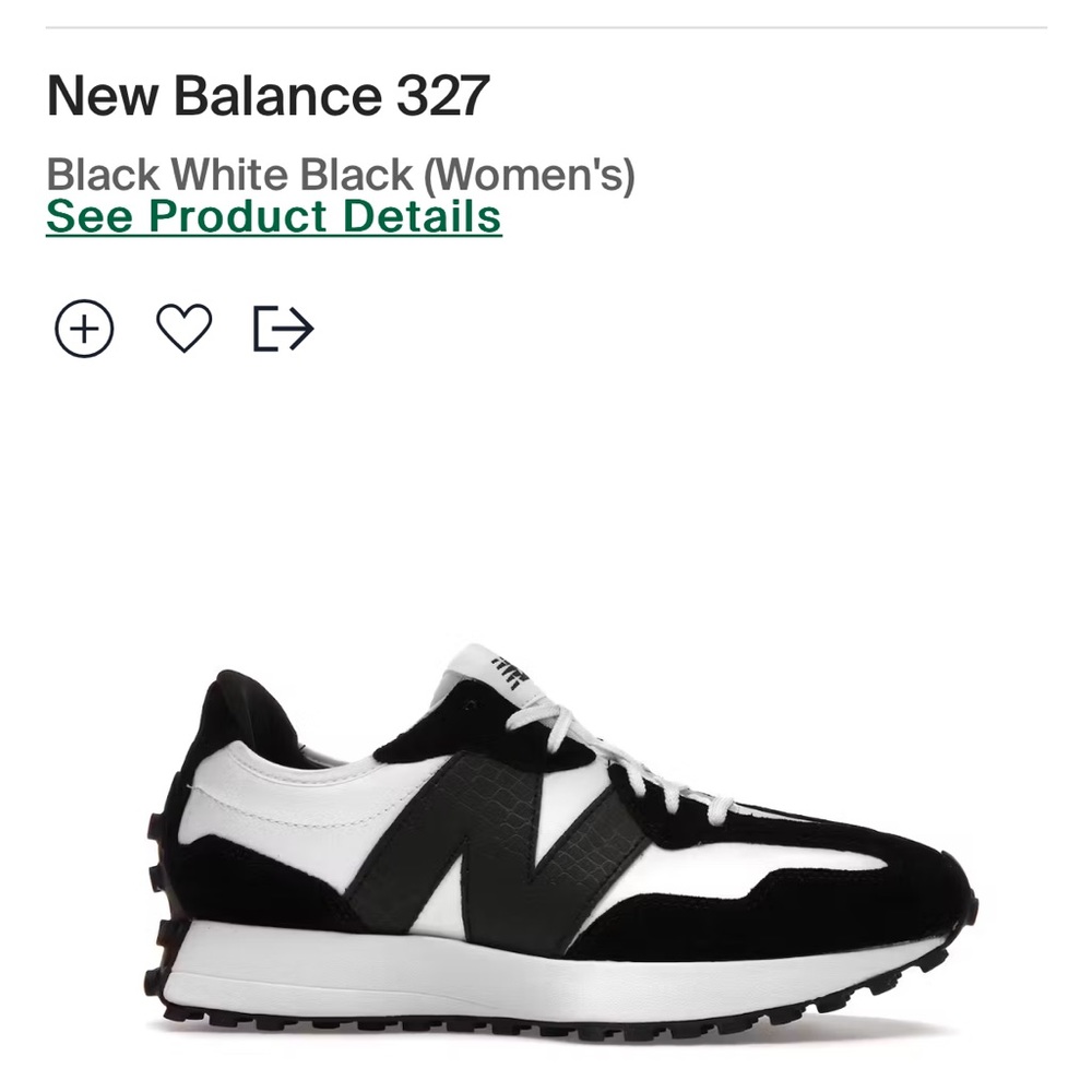 Barley worn new balance 375 black and white